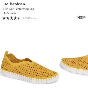 BRAND NEW ISLE JACOBSEN tulip slip on sneaker